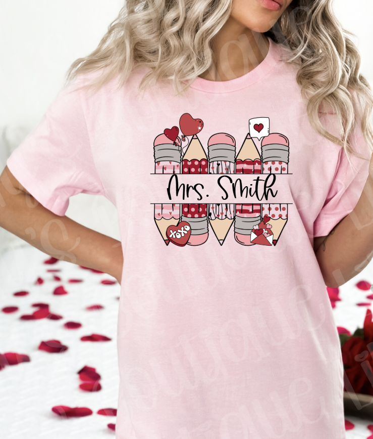 Teacher Personalized (light pink)