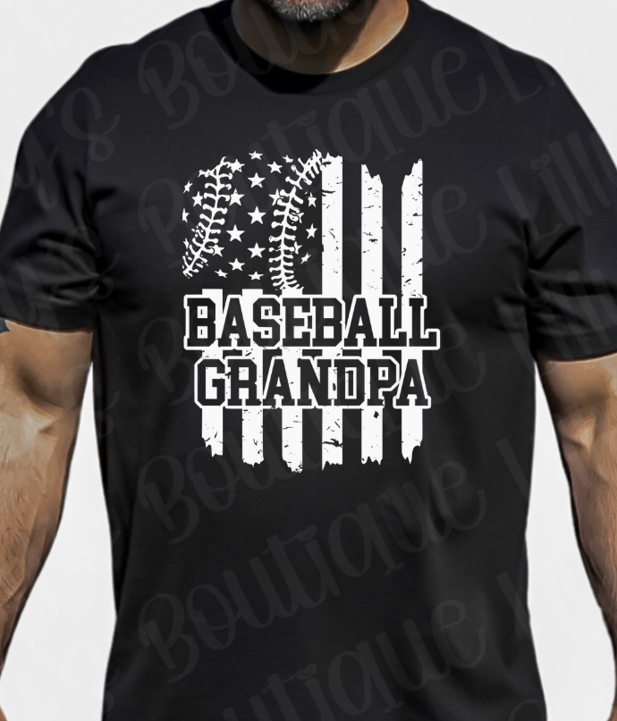 Baseball Grandpa (black)