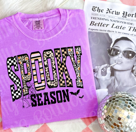 Spooky Season (neon violet Comfort colors)