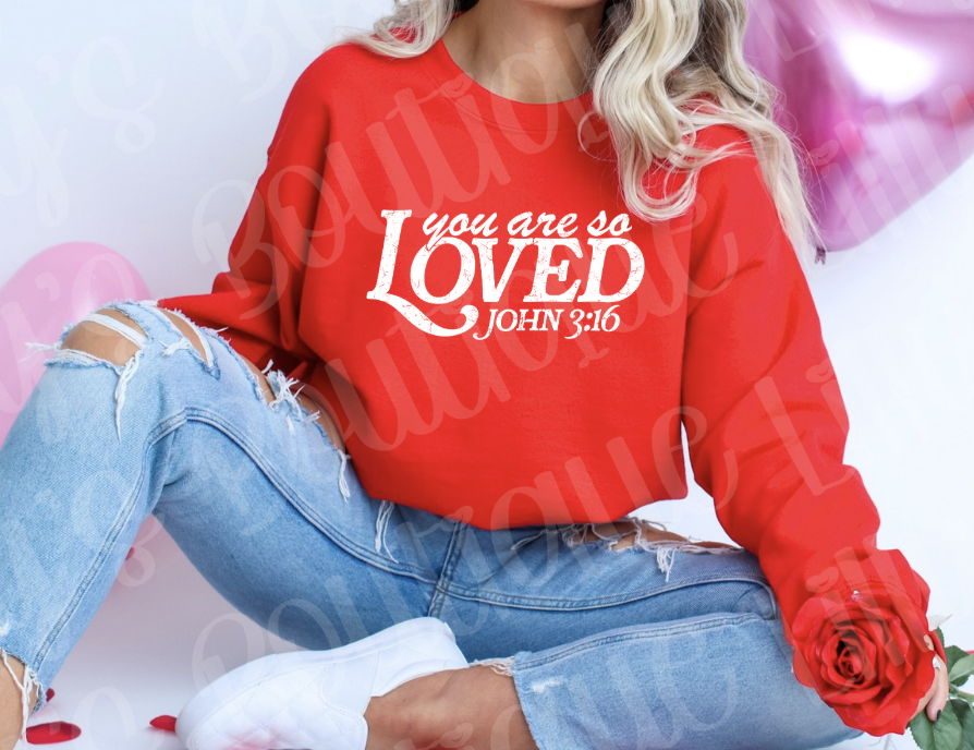 You are loved (red)