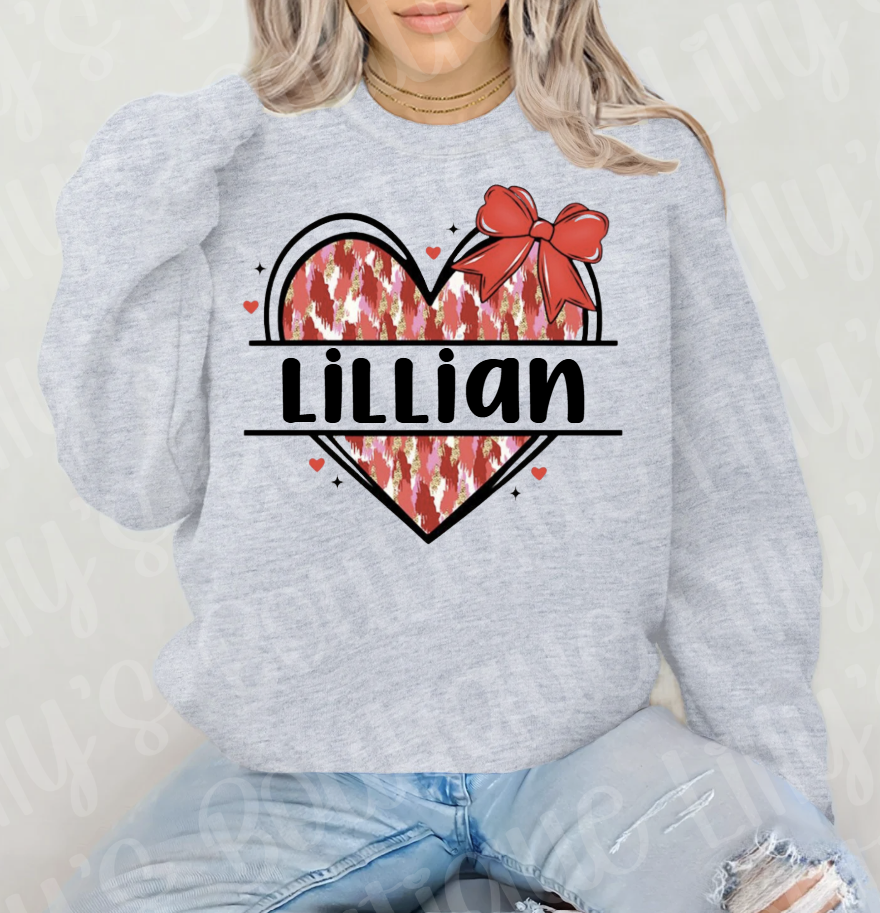 Personalized Heart (grey)