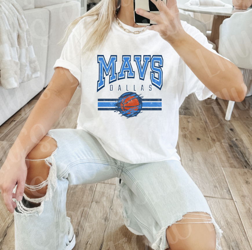 Dallas Basketball (white)