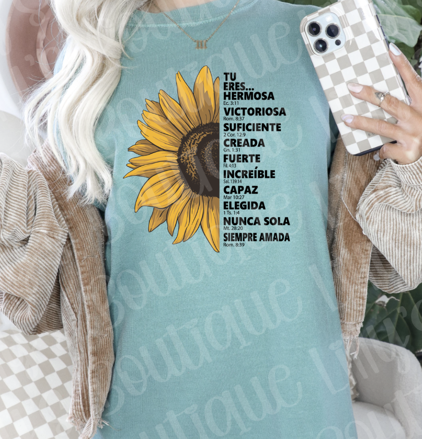 Spanish Verses (comfort color seafoam)