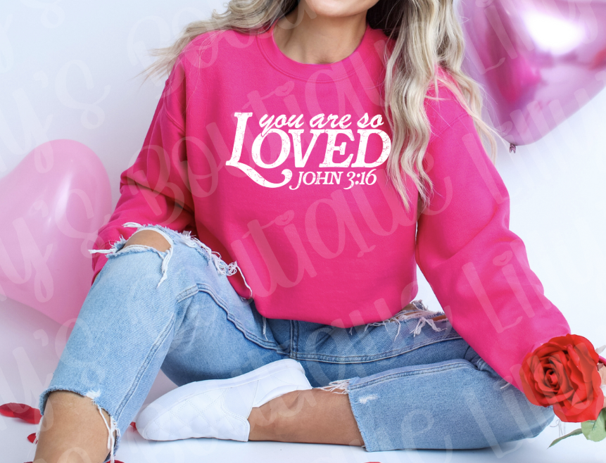 You are loved (pink)