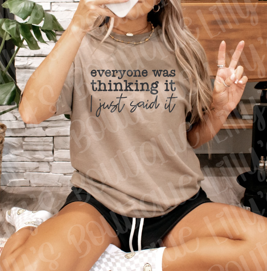 Everyone was thinking it (savana)