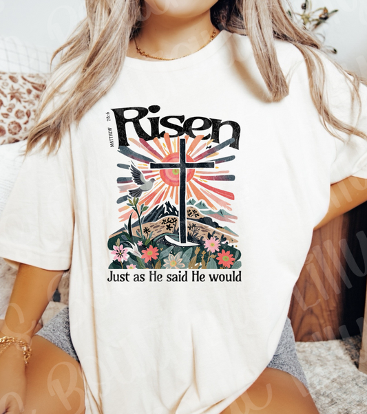 Risen just as He said He would (ivory)