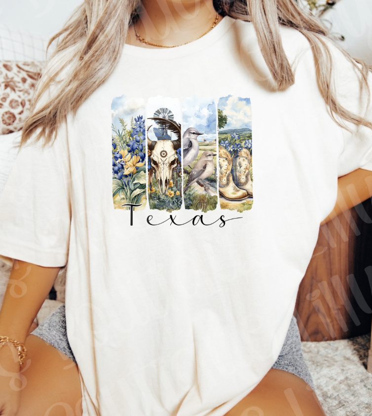 brushstroke Texas (ivory)