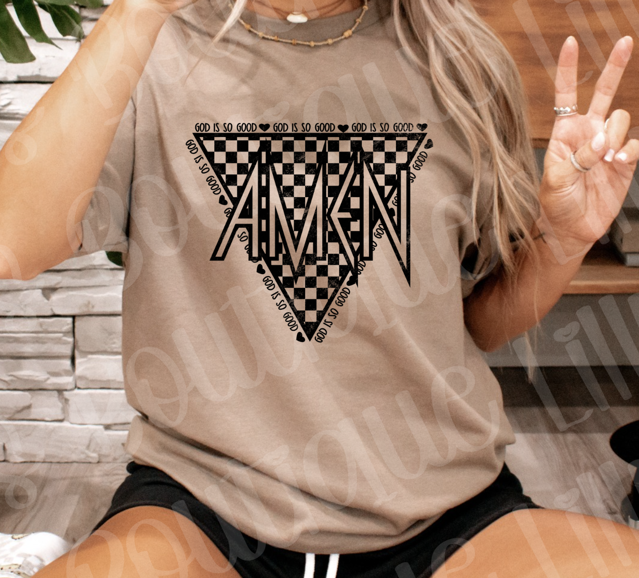 Amen Checkered (savana brown)