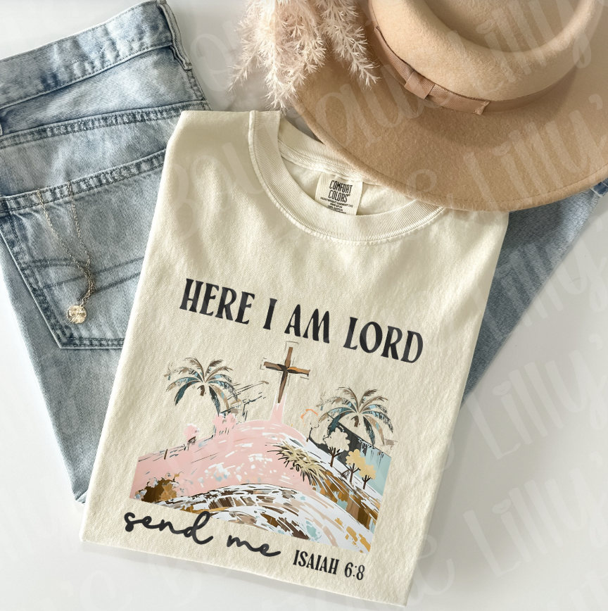 Here I am Lord (ivory comfort colors)