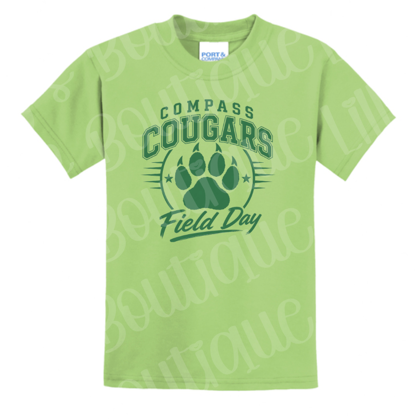 lime green Field Day Cougars