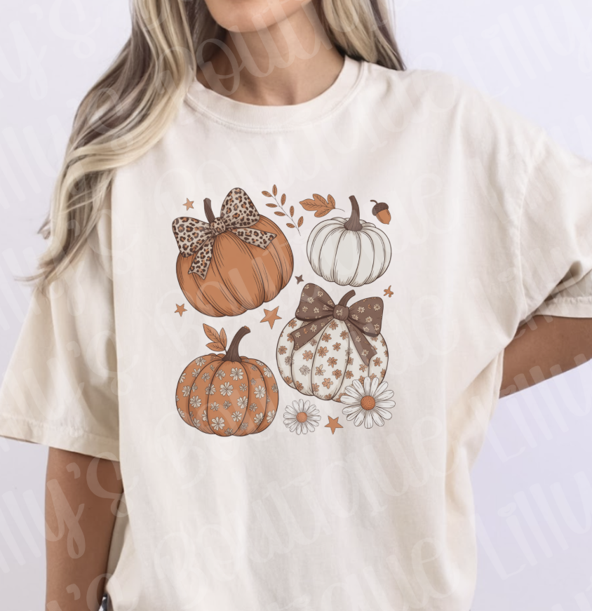 Fall Pumpkins (Ivory)