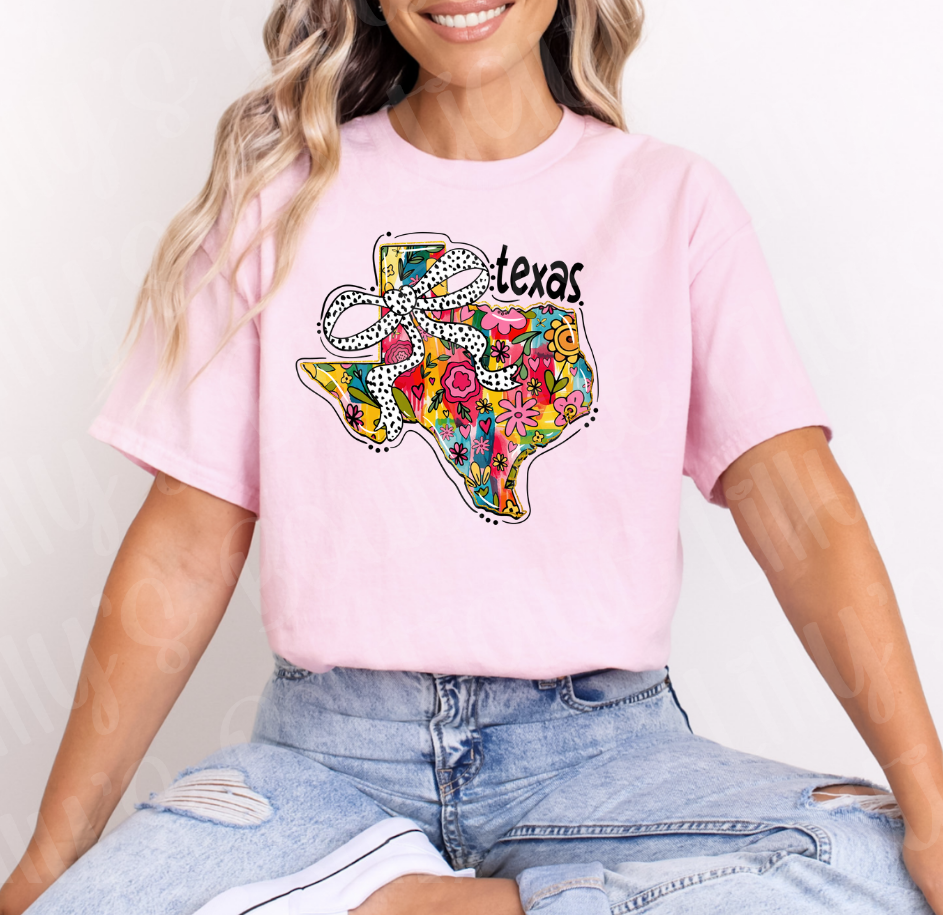 Floral Texas (light pink)