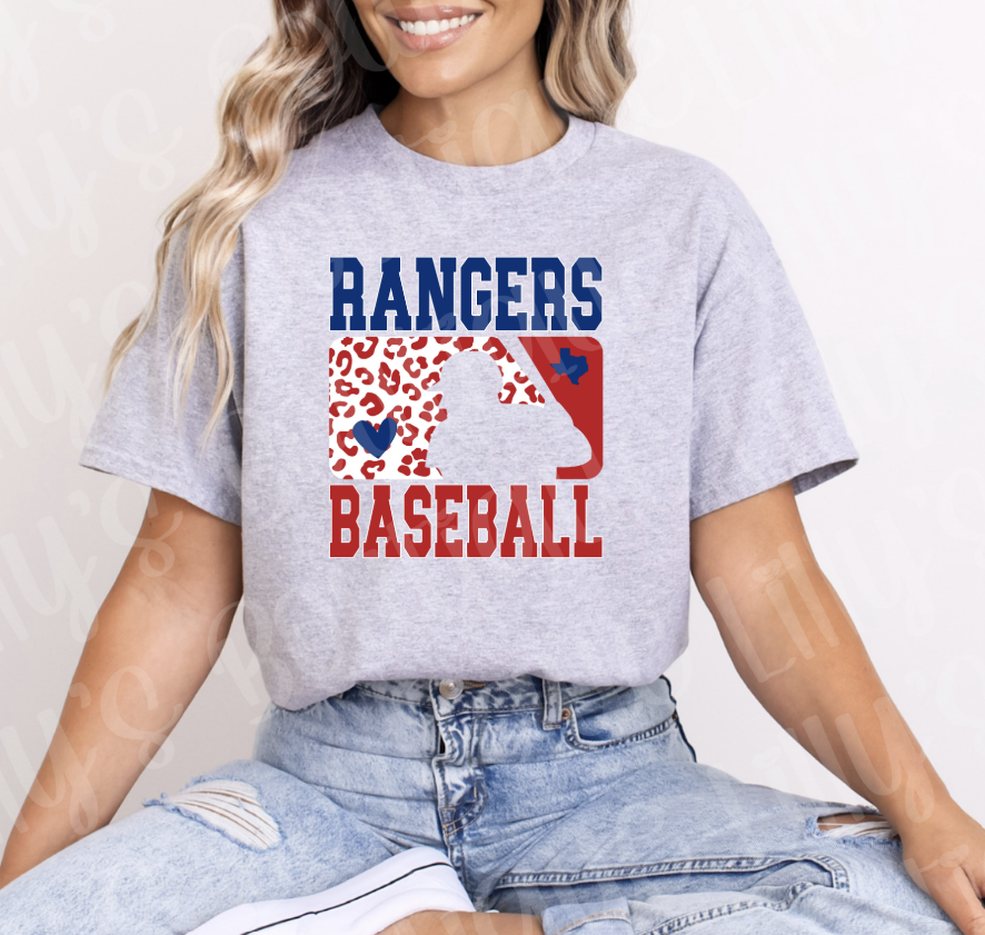 Rangers Baseball (sports grey)