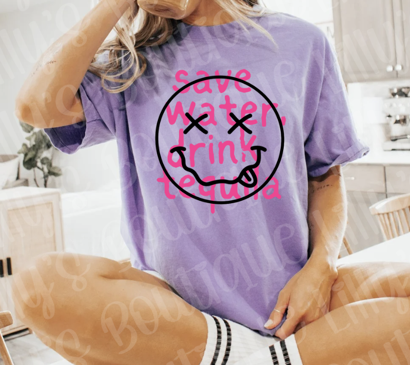 Save water drink Tequila (violet)