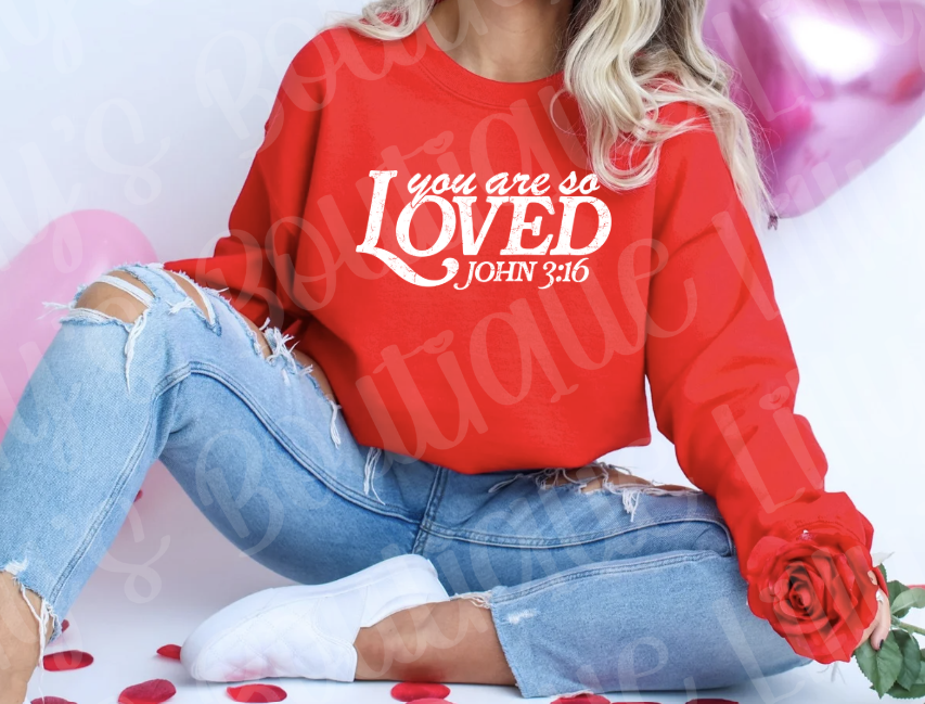 You are loved (red)
