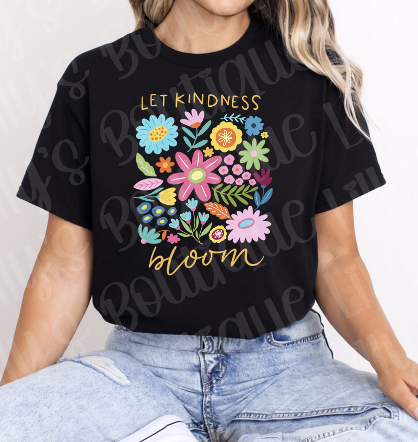Let kindness bloom (black)
