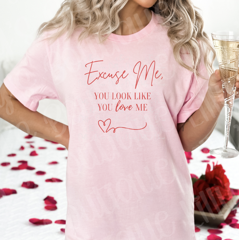 Excuse me, looks like you love me (light pink)