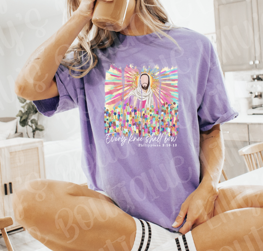 Every Knew shall bow (violet)