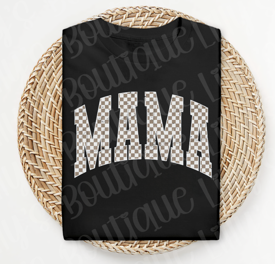 Mama Checkered (black)