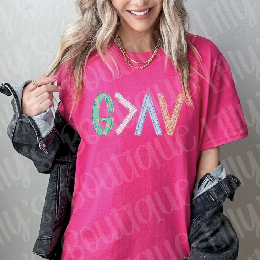 God is Greater (pink)