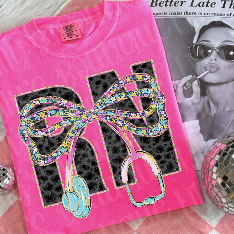 RN (comfort colors neon pink)