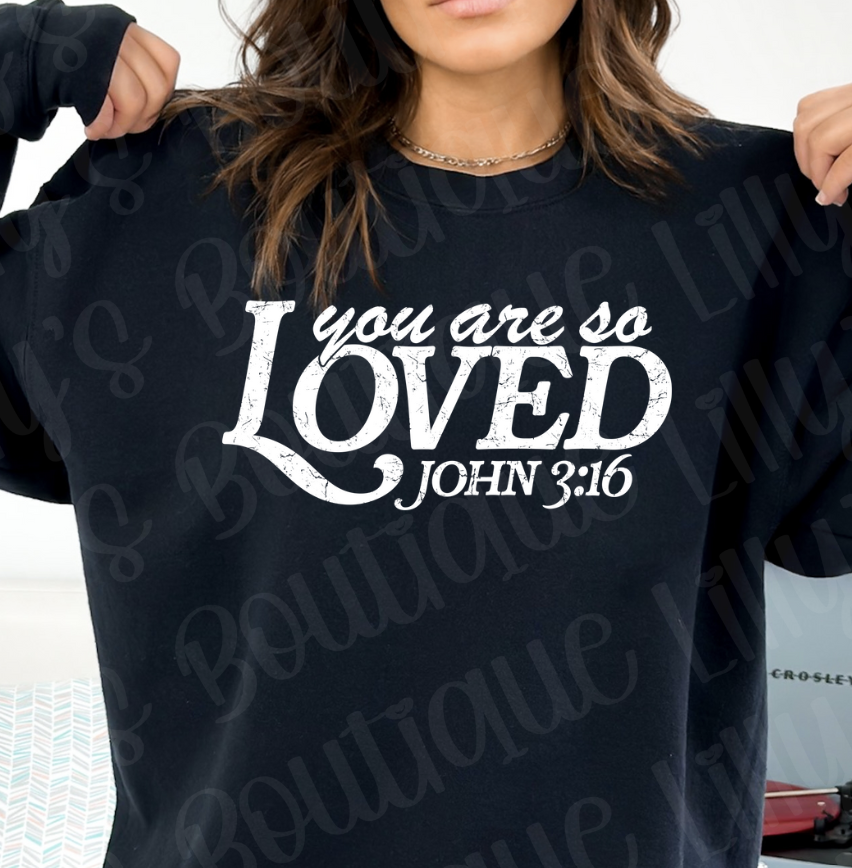 You are loved (black)