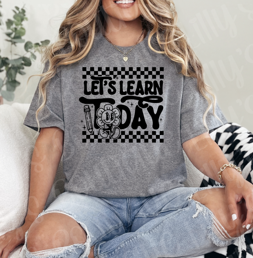 Let's learn today (graphite grey)