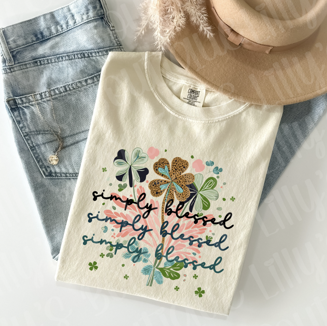 Simply Blessed (comfort colors ivory)