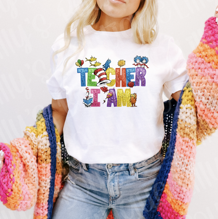 Teacher I am (not actual glitter)