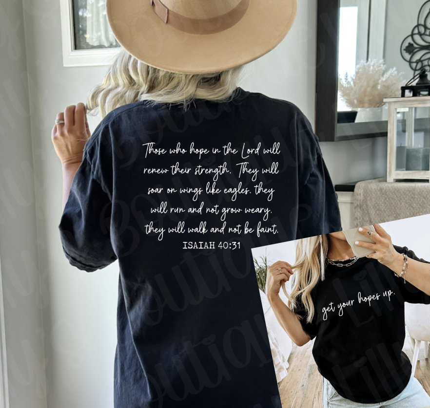 Get your hopes up (black)