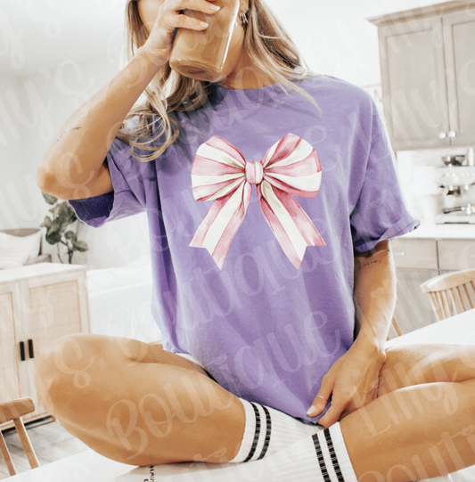 Pink White bow (violet)