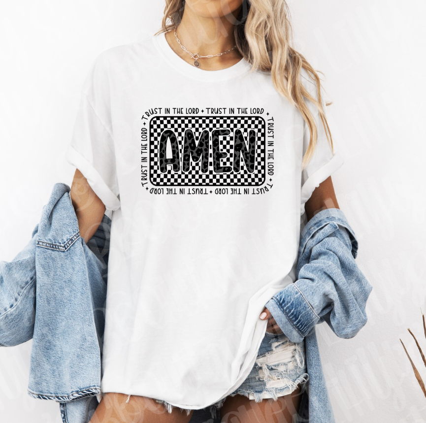 Amen Checkered (white)