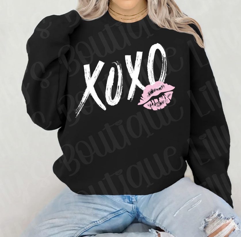 XOXO kisses (black)