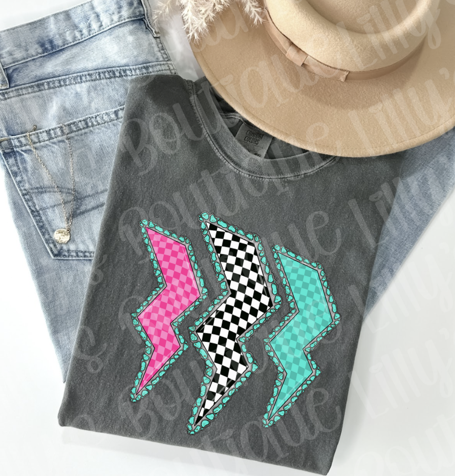 Western Bolts (pepper comfort color)