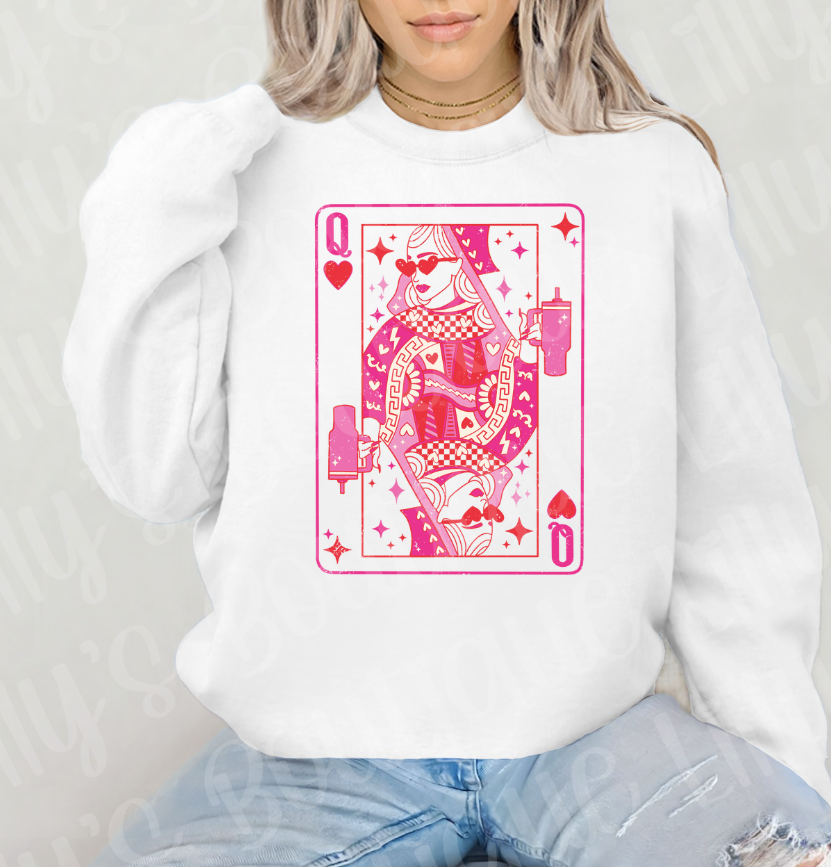 Queen of Hearts (white)