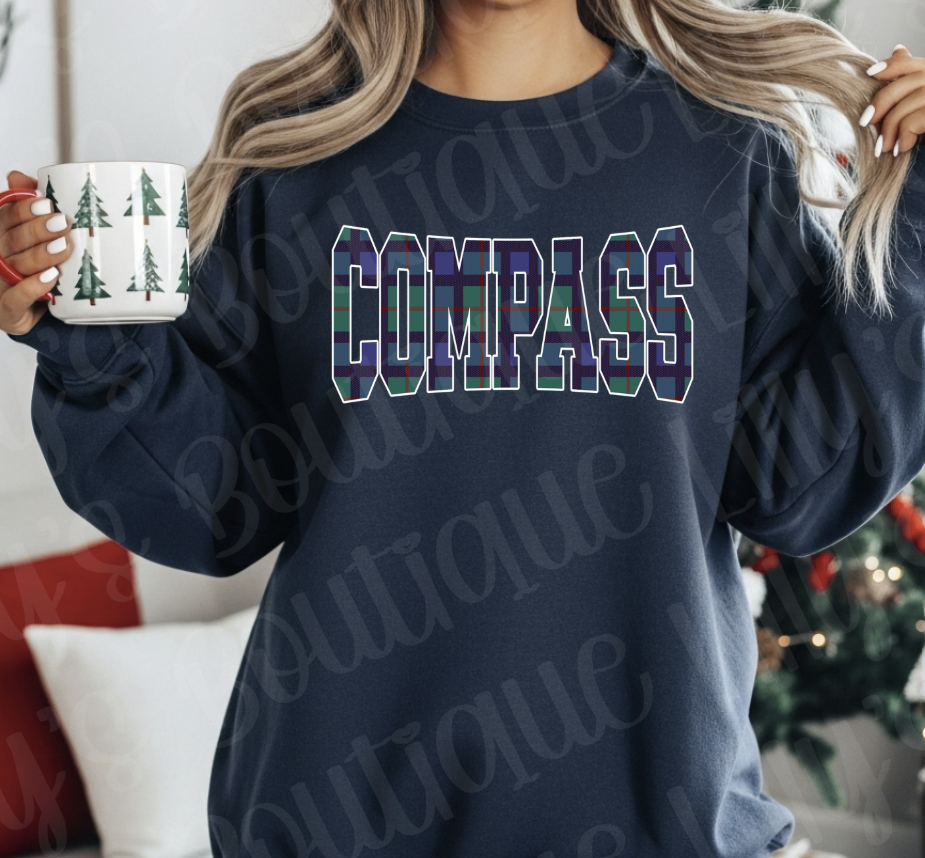 Plaid Compass (navy)