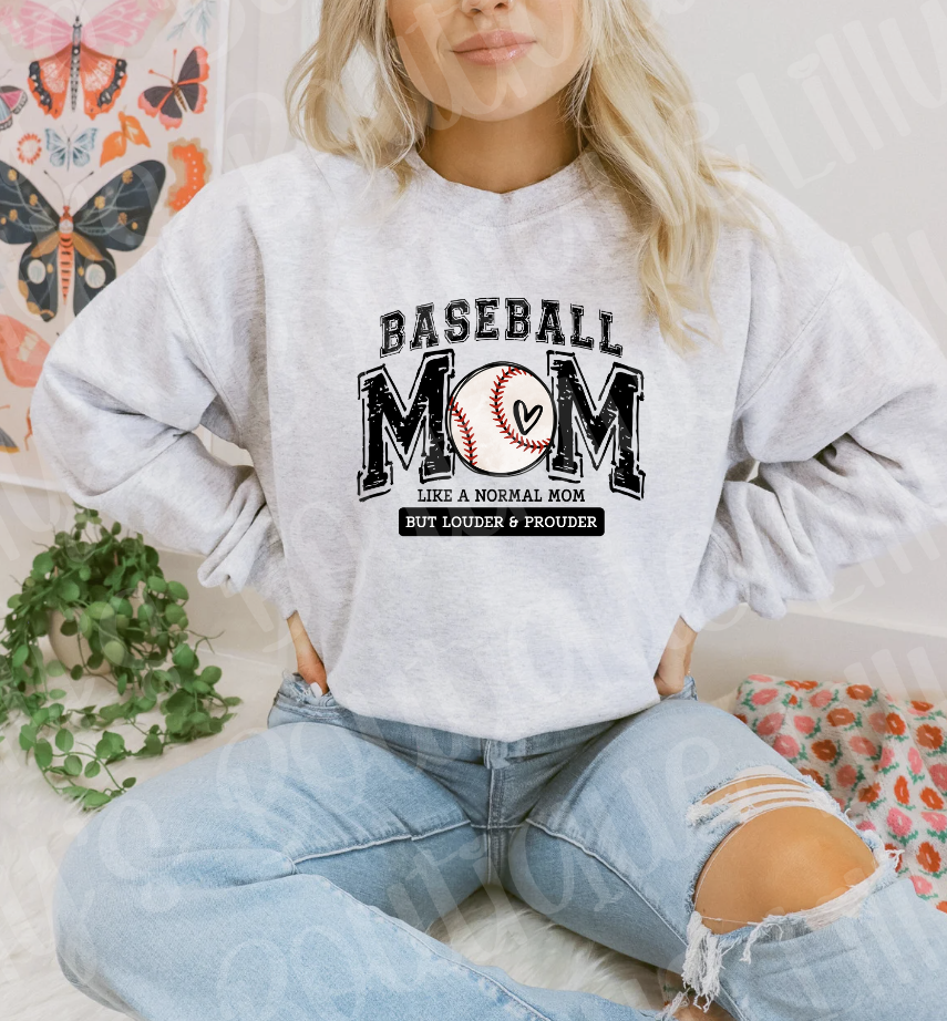 Baseball discount mom sweatshirt