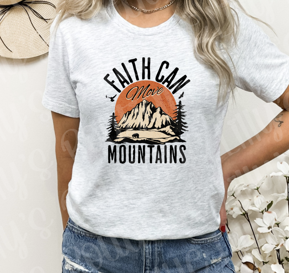 Faith can move mountains tee