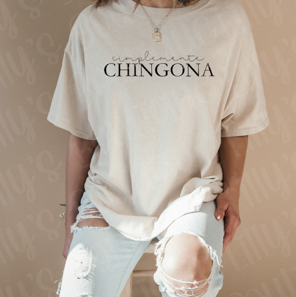 Simplemente Chingona (tan)