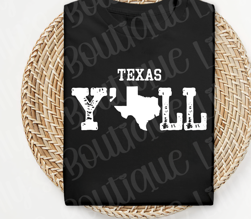 Texas Yall (black)