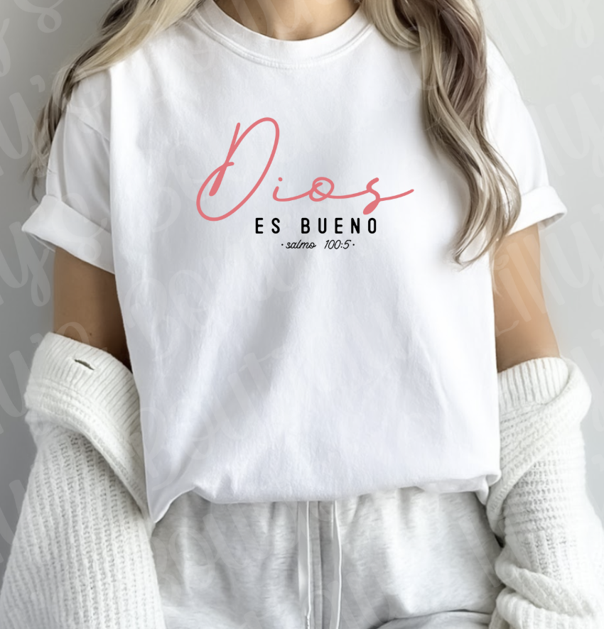 Dios es Bueno (white)
