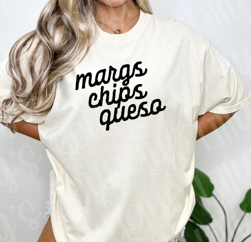 Margs, Chips and Queso (ivory)