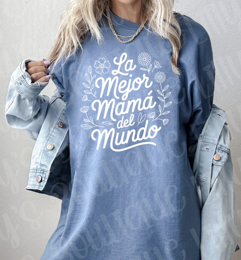 La Mejor Mama del Mundo (indigo blue)