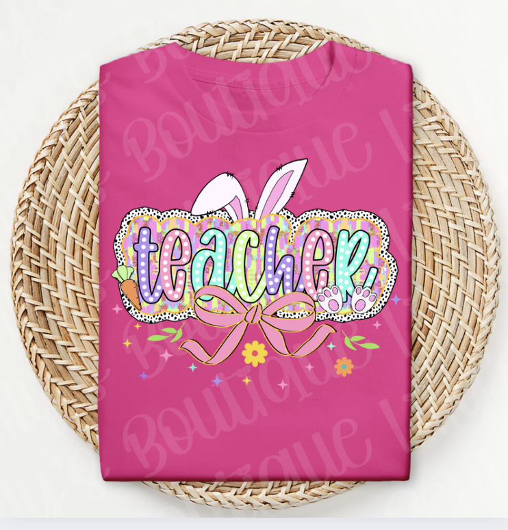 Teacher bunny (pink)