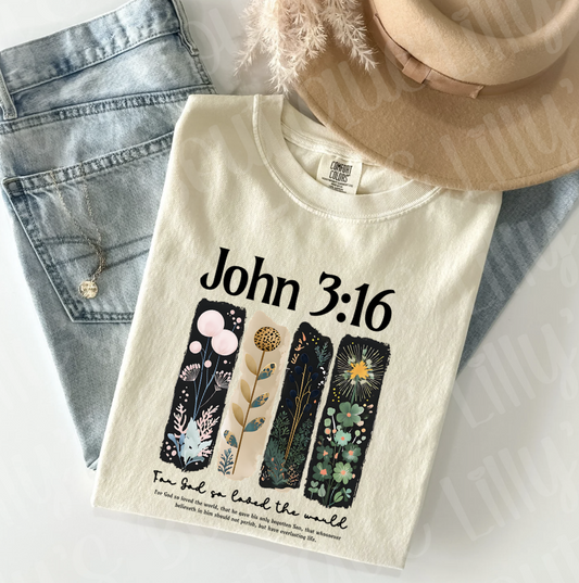 John 3:16 (comfort color ivory)
