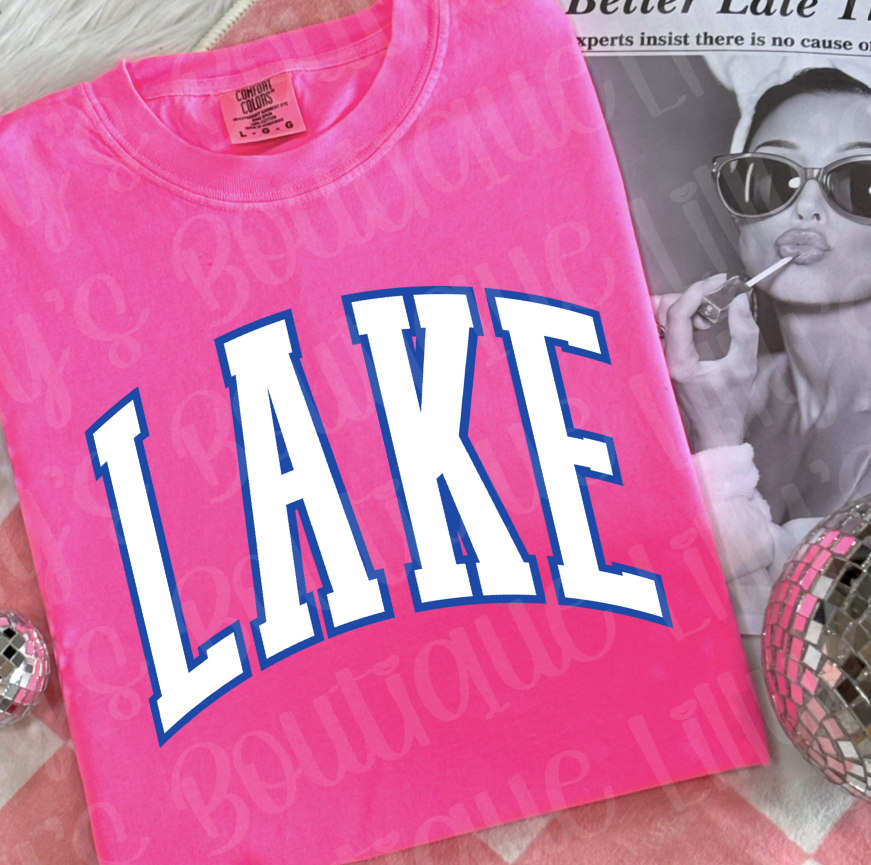 LAKE (comfort color neon pink)
