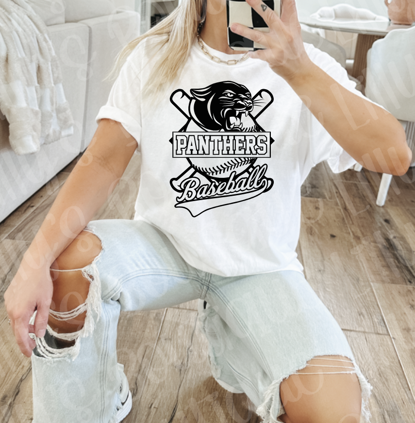 Panthers Baseball (white)