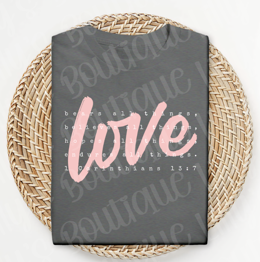 Love (solid charcoal)