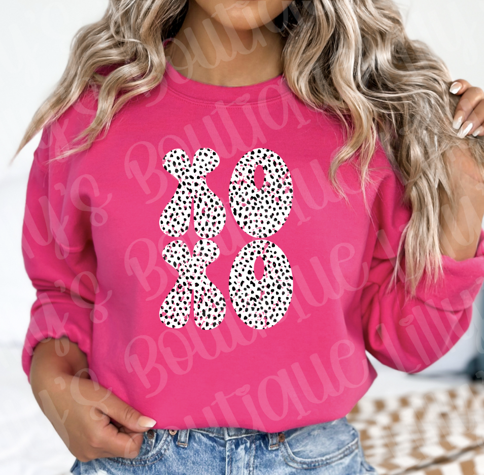 XOXO distress sweatshirt
