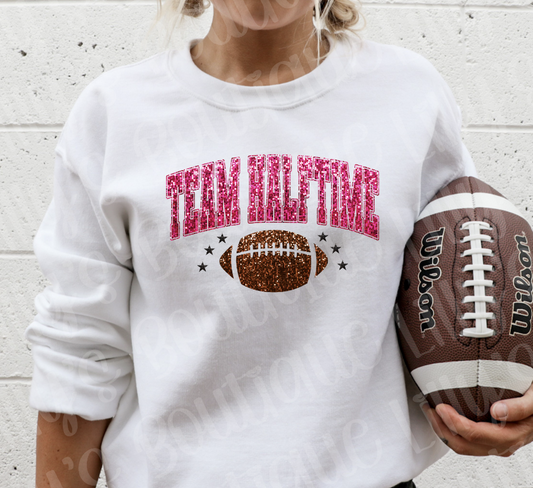 Team Halftime sweatshirt (not actual glitter)